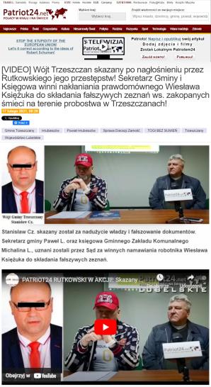 RUTKOWSKI: Nowa Wójt w Trzeszczanach! Koniec rządów skazanego Stanisława Cz. i uznanego winnym przestępstwa tymczasowego zarządcy Pawła L. Koniec prześladowania prawdomównego robotnika Wiesława Księżuka i seniorów!