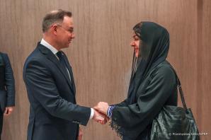 [VIDEO] Prezydent RP przybył do Dubaju na Światowy Szczyt Rządów